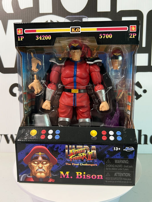 Street Fighter 2 M.Bison Jada Toys Ultra Action Figure Sealed MIMB Condition