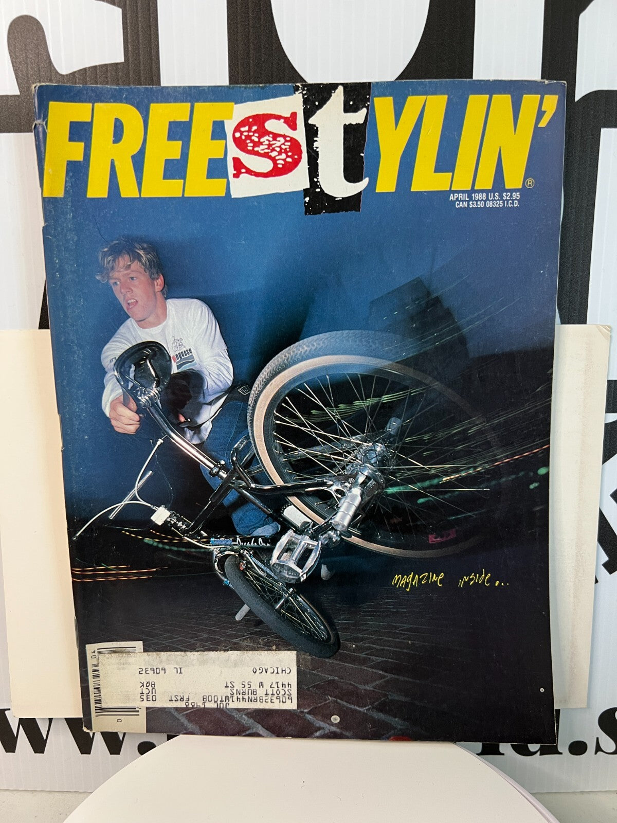 Freestylin BMX Magazine Apr 1988 Old School Vintage Freestyle Haro GT Dyno Bike