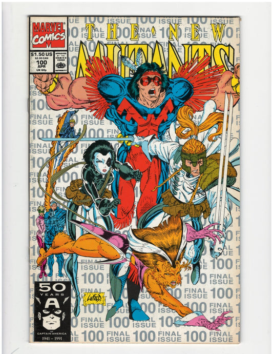 New Mutants #100 New XMen Chris Claremont Magik Wolfsbane Jubilee Good Condition