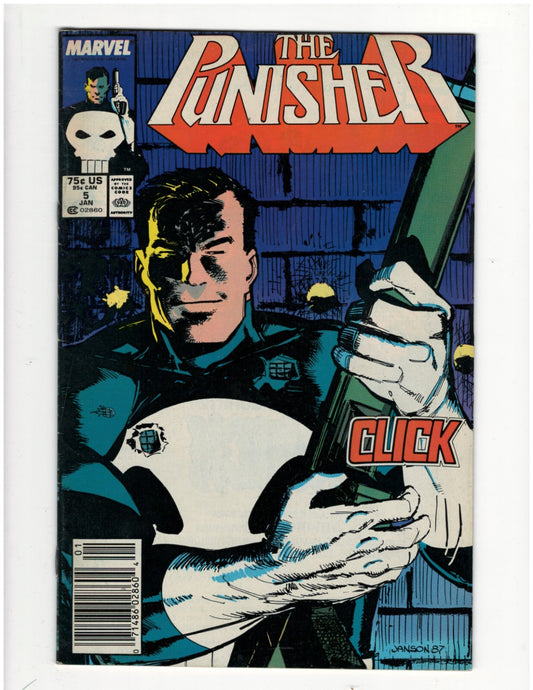 Punisher #5 Marvel Solo Series 1980s Comic Book Frank Castle Good Condition