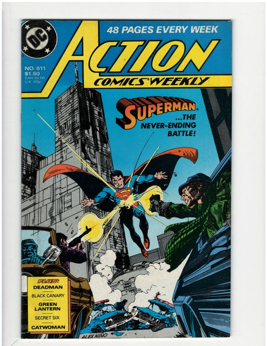 Action Comics #611 DC Comic Book Superman Man of Steel Krypto Good Condition