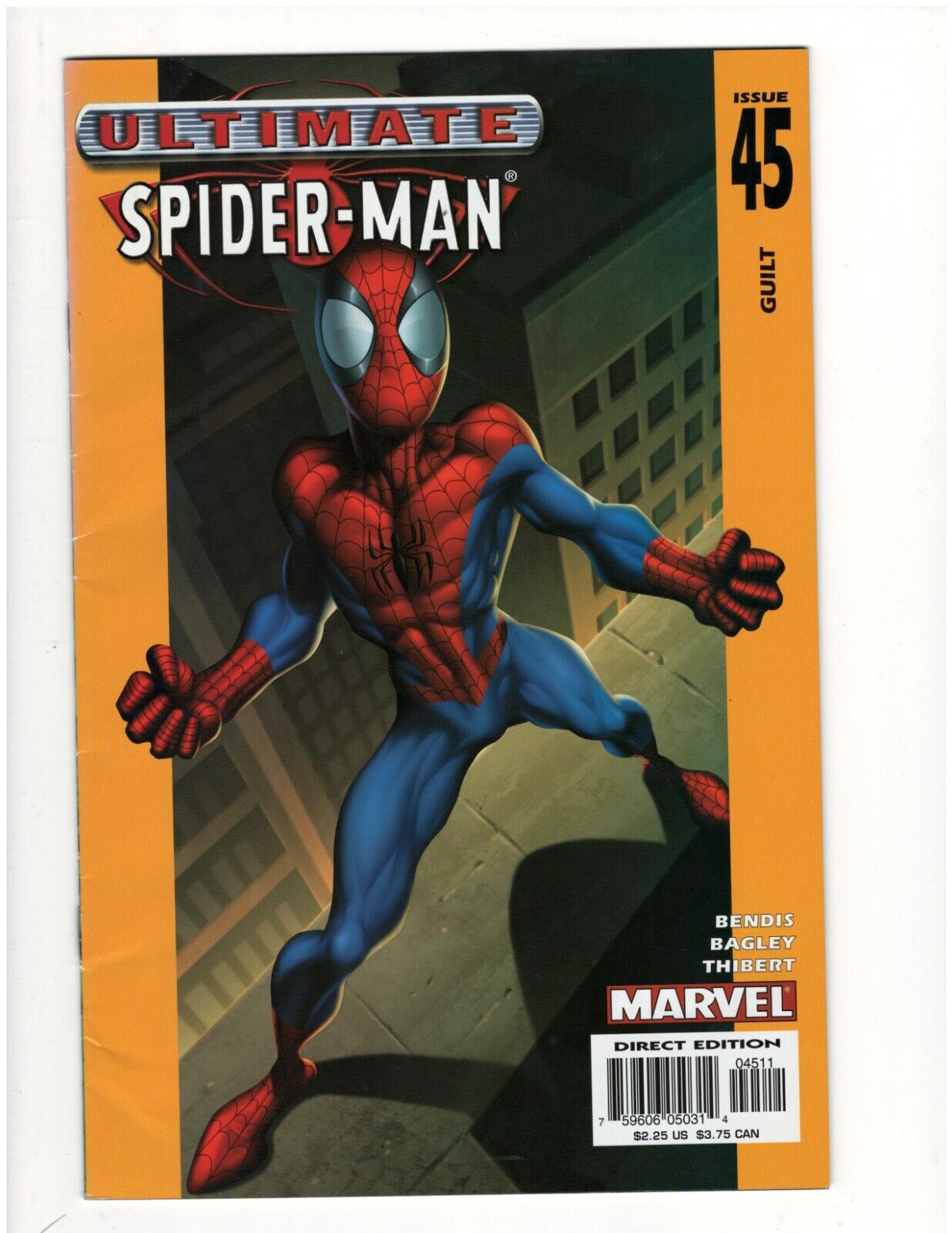 Ultimate Spider-Man #45 Marvel Comic Book Miles Morales Bendis Bagley Good Shape