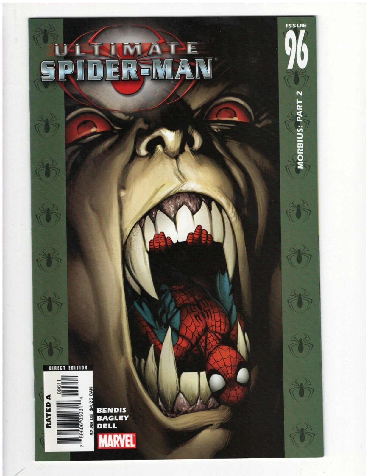 Ultimate Spider-Man #96 Marvel Comic Book Miles Morales Bendis Bagley Good Shape
