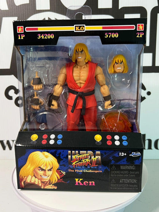 Street Fighter 2 Ken Ryu Pal Jada Toys Ultra Action Figure Sealed MIMB Condition