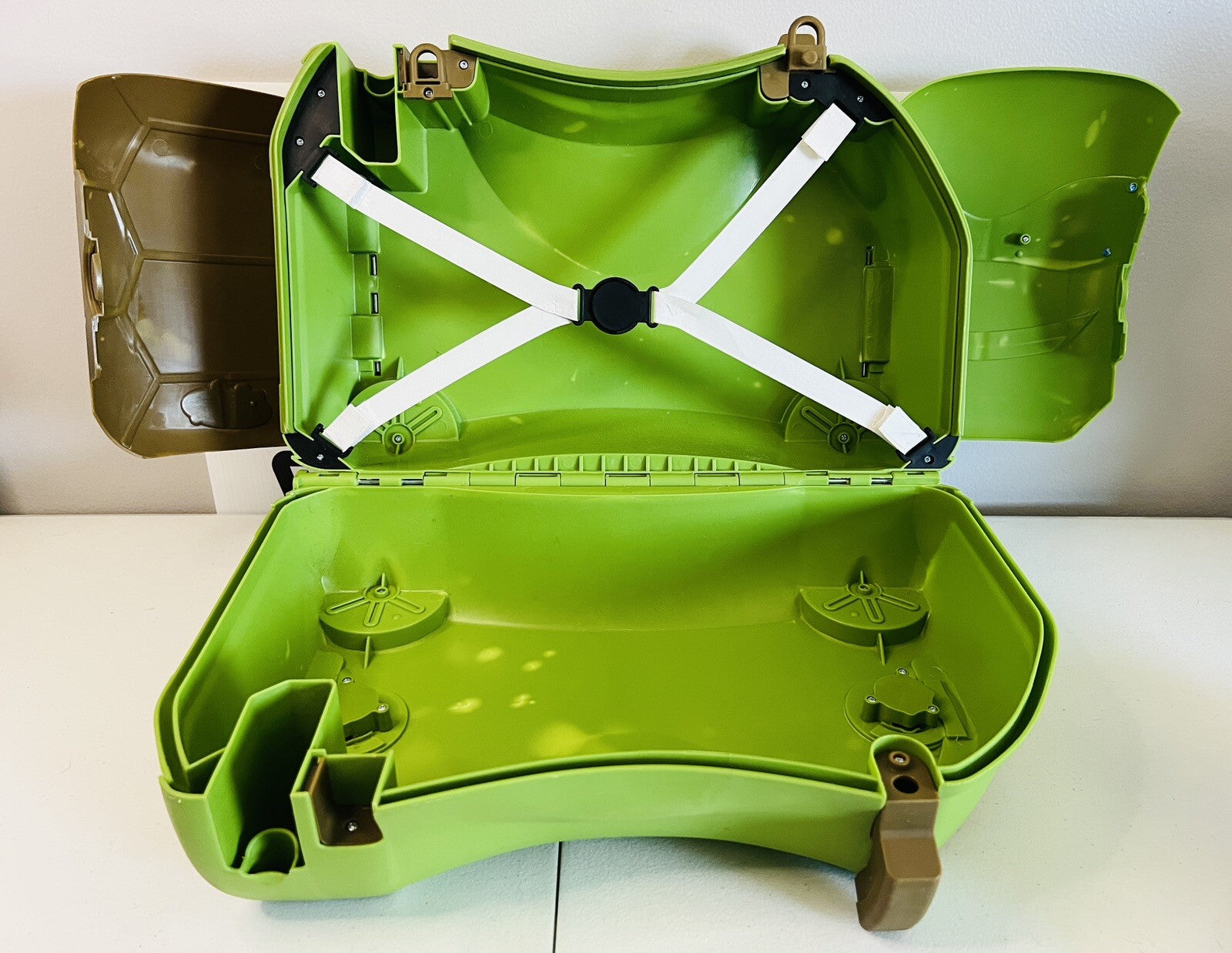 TMNT Leonardo Ride On Toy Kids Pull Luggage Teenage Mutant Ninja Turtles Used
