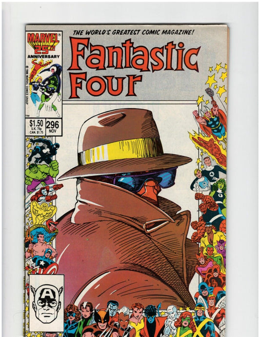 Fantastic Four#296 Marvel Comic Book John Byrne Doctor Doom The Thing Good Shape