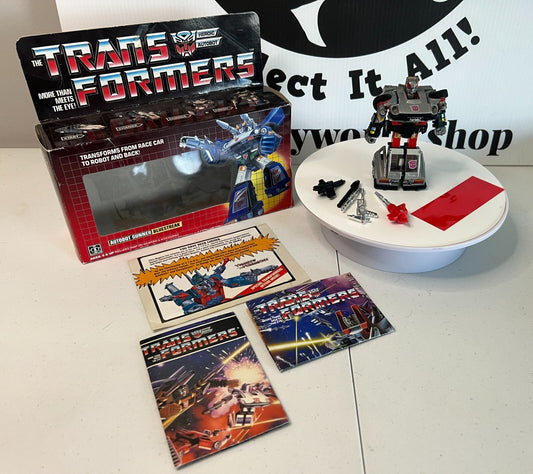 Transformers G1 Bluestreak Bot + Box 1984 Vintage Hasbro Takara Not Complete Lot