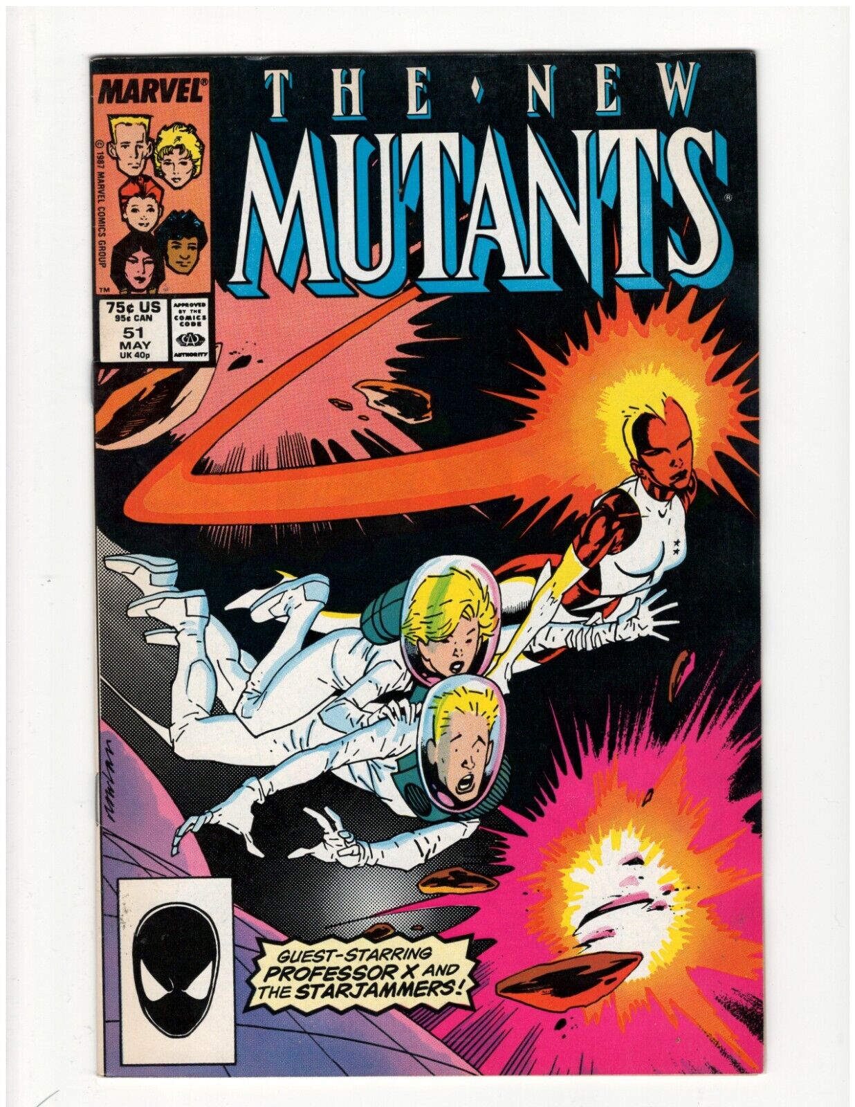 New Mutants #51 New X-Men Chris Claremont Magik Wolfsbane Jubilee Good Condition