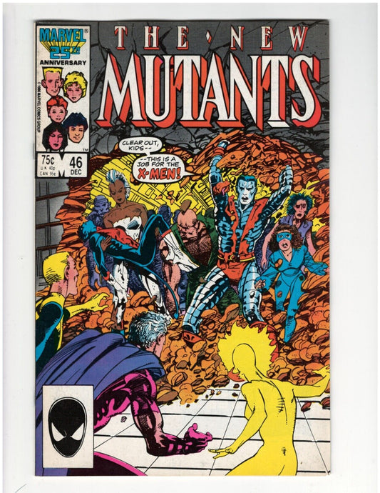 New Mutants #46 New X-Men Chris Claremont Magik Wolfsbane Jubilee Good Condition