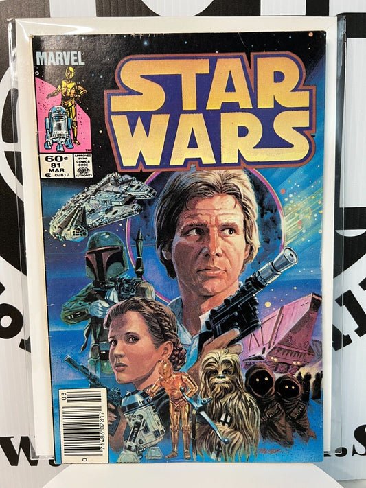 Star Wars #81 Boba Fett Escapes Sarlacc Pit Marvel Key Comic Book Good Condition