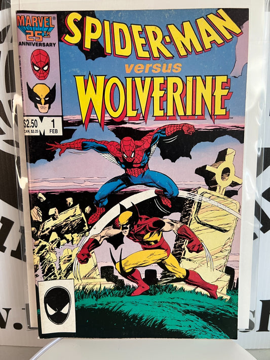 Spider-Man Versus Wolverine #1 Marvel Key Comic Book Death of Ned Leeds Good
