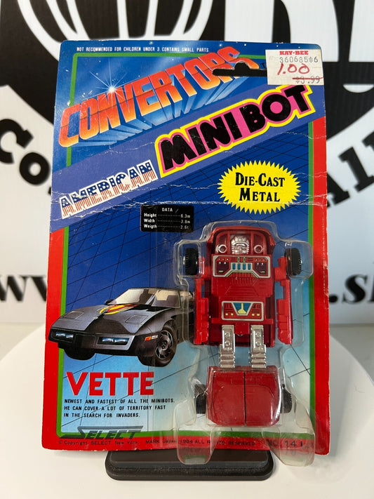 Convertors Minibot Robot Action Figure Transformers Vette MOC Sealed Fair Shape