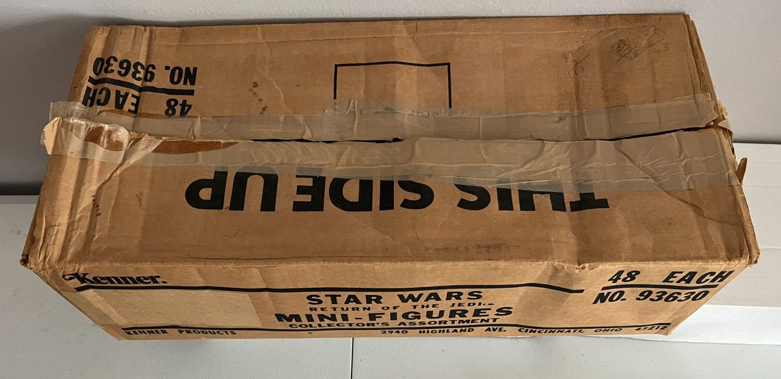 1983 Kenner Star Wars ROTJ Factory Shipper Case 48 Piece Action Figure Box Only