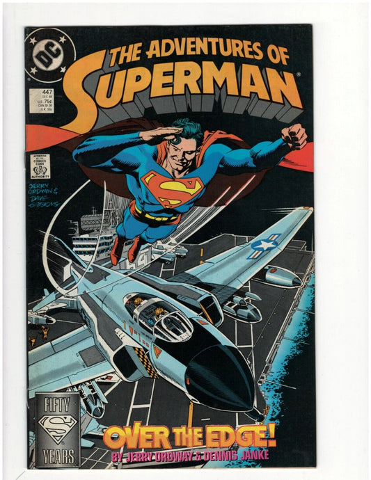 Adventures of Superman #447 DC Comic Book Man of Steel Krypto Good Condition