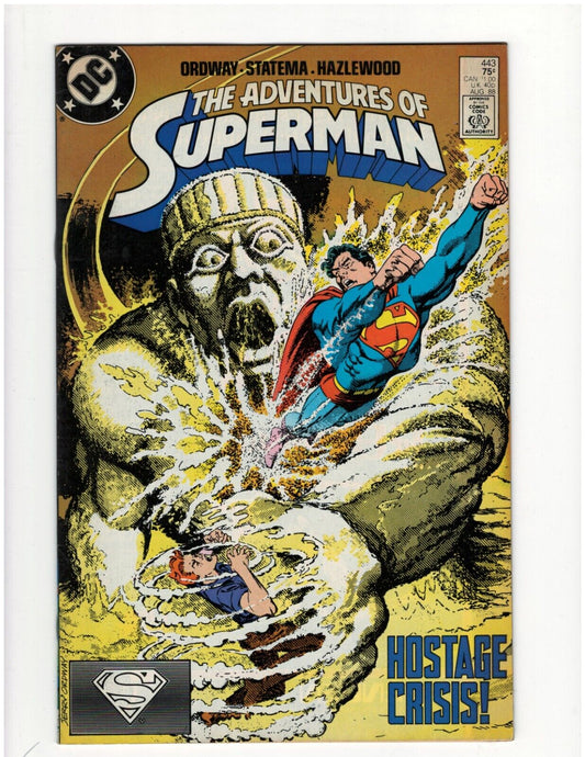 Adventures of Superman #443 DC Comic Book Man of Steel Krypto Good Condition