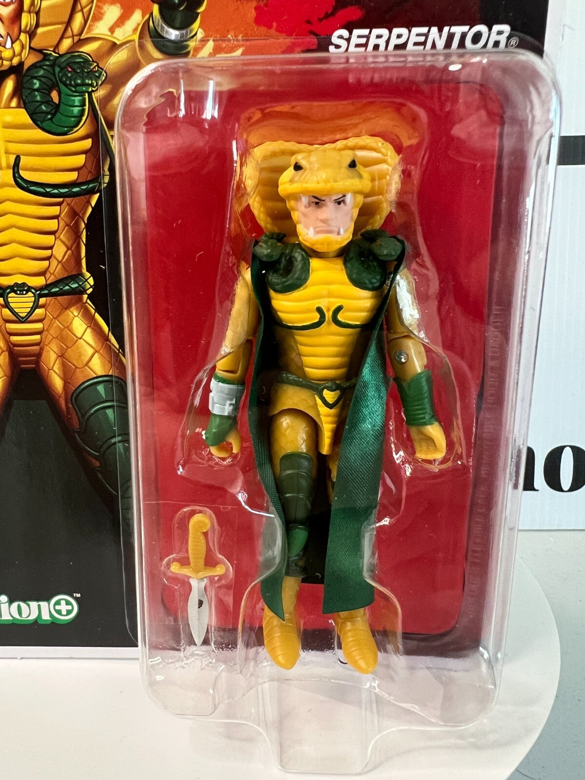 Cobra Serpentor Emperor Super7 Reaction+ GIJoe Vintage Style Action Figure MOMC