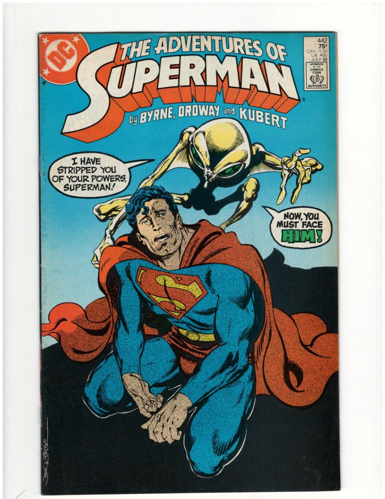 Adventures of Superman #442 DC Comic Book Man of Steel Krypto Good Condition