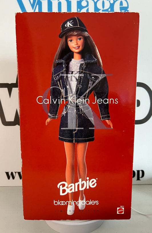 Barbie Calvin Klein Jeans Fashion Doll 1996 Mattel Bloomingdales New Mint In Box
