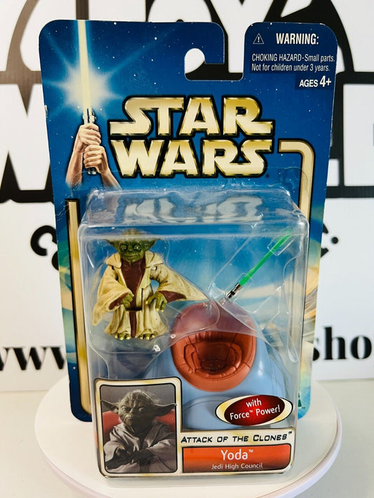 Star Wars Yoda High Jedi Council Action Figure 2003 Saga Collection AOTC Sealed