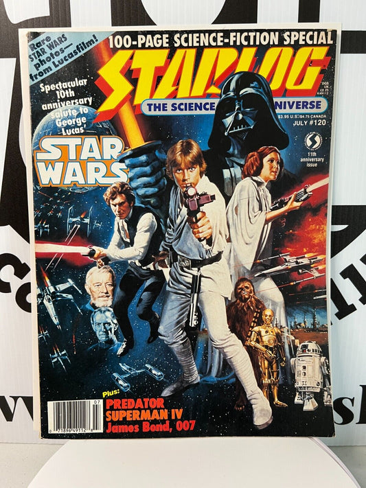 Starlog Magazine #120 Star Wars Anniversary Issue Predator Superman Good Shape
