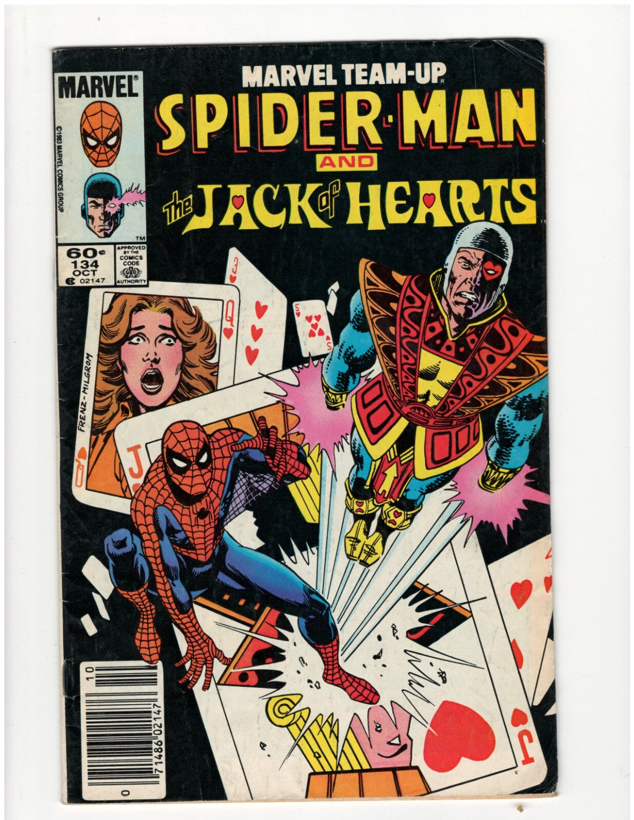 Marvel Team-Up #134 Comic Book Falcon Appearance Newsstand Good Condition 