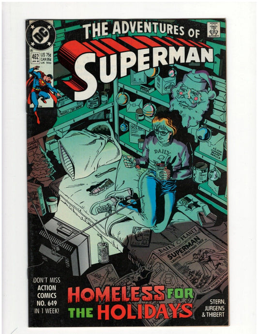 Adventures of Superman #462 DC Comic Book Man of Steel Krypto Good Condition