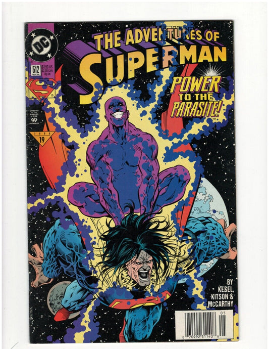 Adventures of Superman #512 DC Comic Book Man of Steel Krypto Good Condition