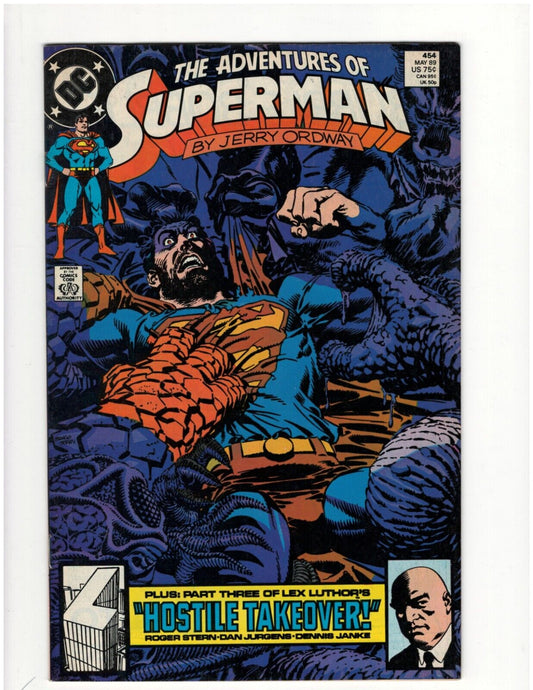 Adventures of Superman #454 DC Comic Book Man of Steel Krypto Good Condition