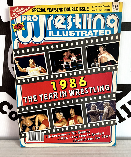 Pro Wrestling Illustrated WWF NWA Year In Wrestling Hulk Hogan March 1986 Good