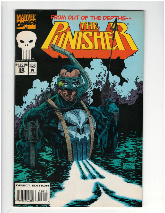 Punisher #90 Marvel Solo Series 1980s Comic Book Frank Castle Good Condition
