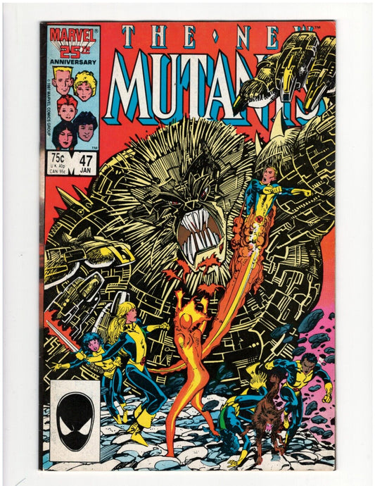 New Mutants #47 New X-Men Chris Claremont Magik Wolfsbane Jubilee Good Condition
