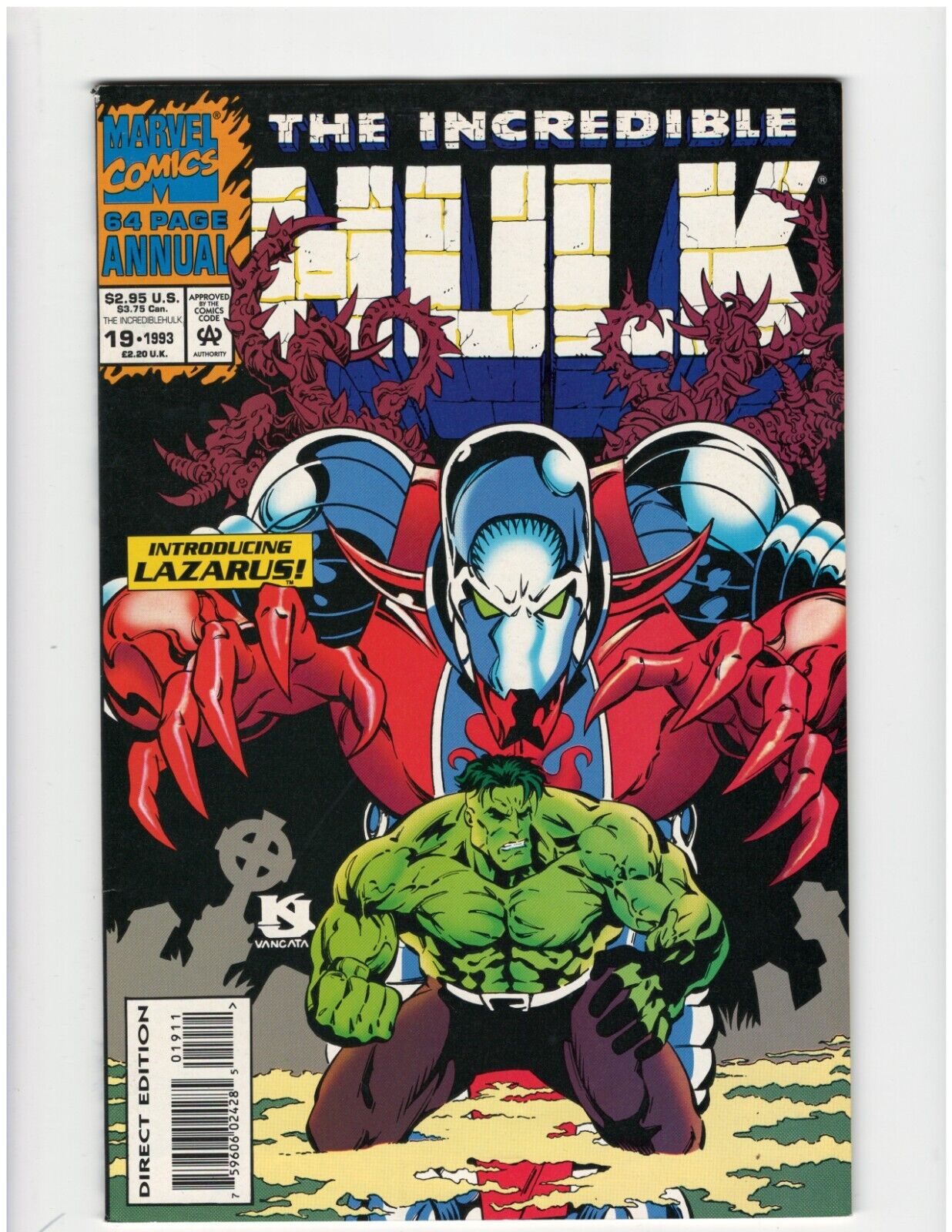 Incredible Hulk Annual #19 Non Key Comic Book Avengers Bruce Banner Good Shape