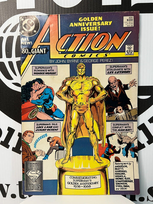Action Comicsa #600 DC Key Comic Book Superman Man of Steel Krypto Good Shape