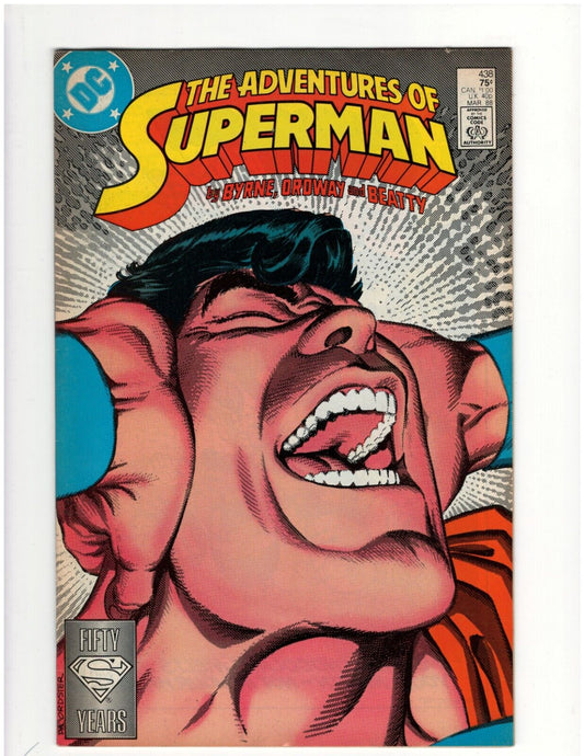 Adventures of Superman #438 DC Comic Book Man of Steel Krypto Good Condition