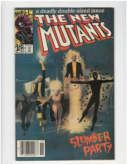 New Mutants #21 New X-Men Chris Claremont Magik Wolfsbane Jubilee Good Condition