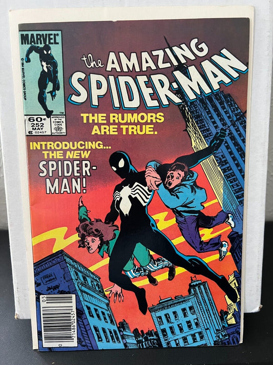 1984 Marvel Key Comic Book Amazing Spider-Man #252 1st Black Suit VG/F Condition