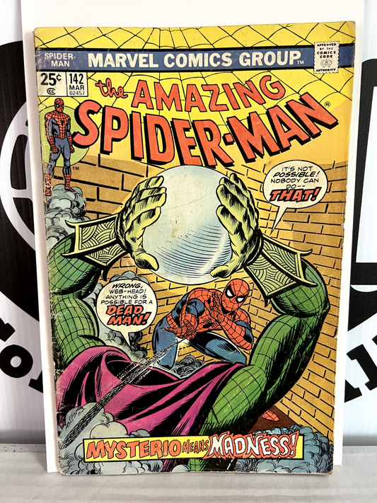 Amazing Spiderman 142 Marvel Comic Book Mark Jeweler Variant Spider-Man Mysterio