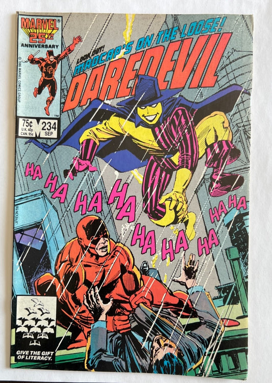 Daredevil 234 Marvel Key Comic Book Frank Miller Kingpin Ditko Good Condition