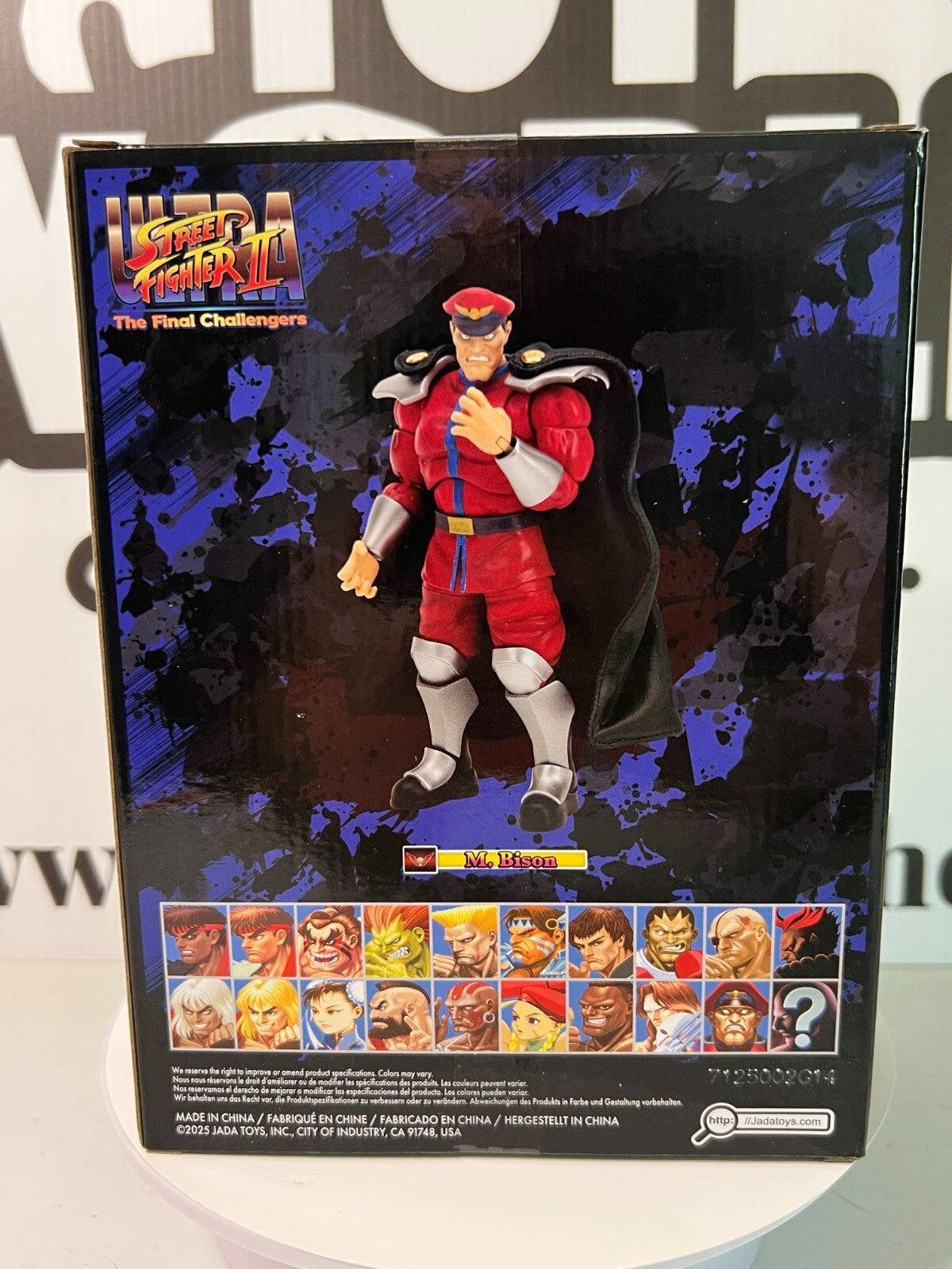 Street Fighter 2 M.Bison Jada Toys Ultra Action Figure Sealed MIMB Condition