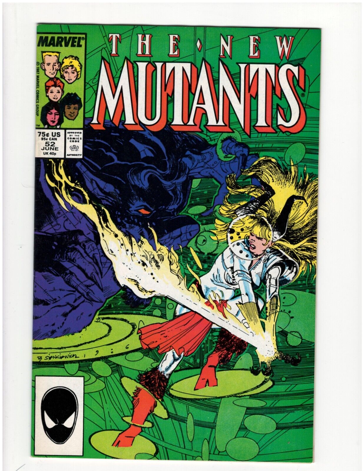 New Mutants #52 New X-Men Chris Claremont Magik Wolfsbane Jubilee Good Condition