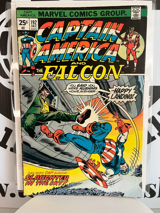 Captain America #192 Marvel Key Comic Book 1st App Karla Sofen/Ms.Marvel Fair