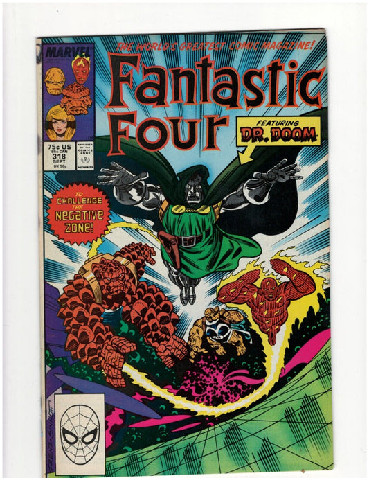 Fantastic Four#318 Marvel Comic Book Human Torch Doctor Doom Thing Good Shape