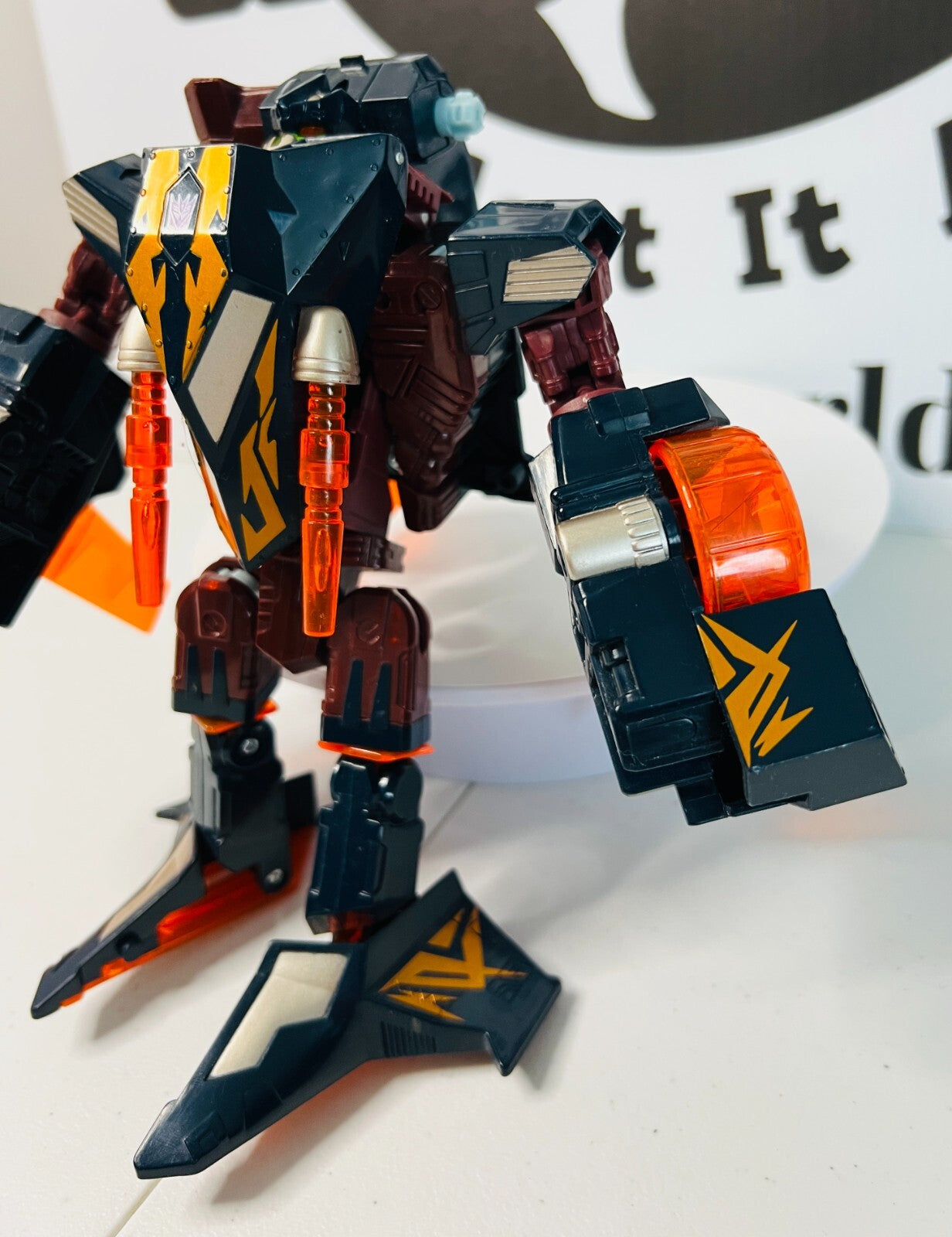 Transformers Dark Crumplezone Cybertron Decepticon Loose Not Complete Robot Toy