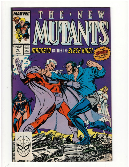New Mutants #75 New X-Men Chris Claremont Magik Wolfsbane Jubilee Good Condition