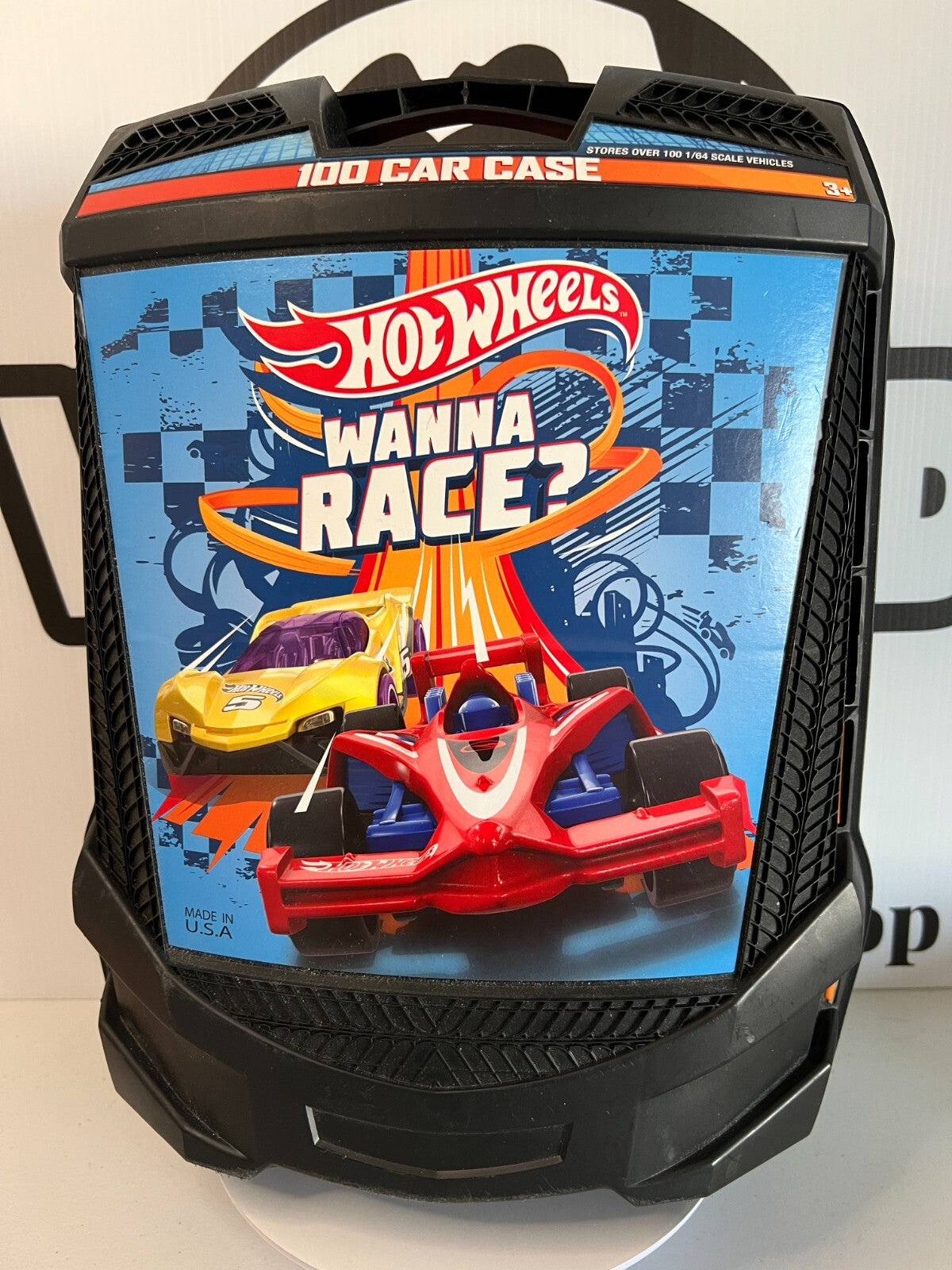 Hot Wheels Collector Case 100x Diecast Car Storage w/Handle Matchbox Very Good