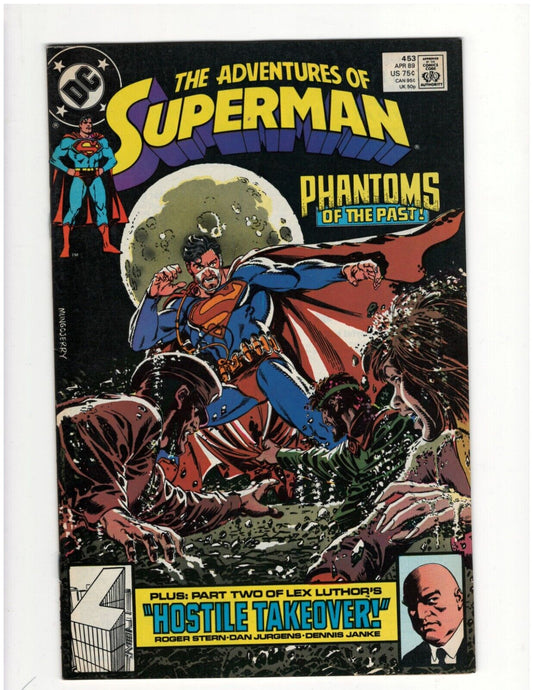 Adventures of Superman #453 DC Comic Book Man of Steel Krypto Good Condition