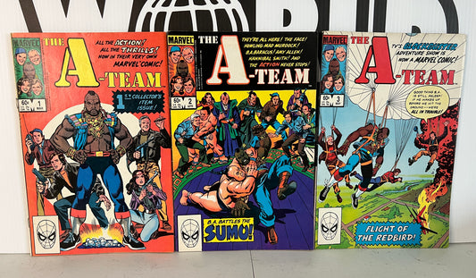 A-Team Marvel Comic Books Set #1 2 3 Lot of 3x Mr.T Hannibal Face Murdoch Good