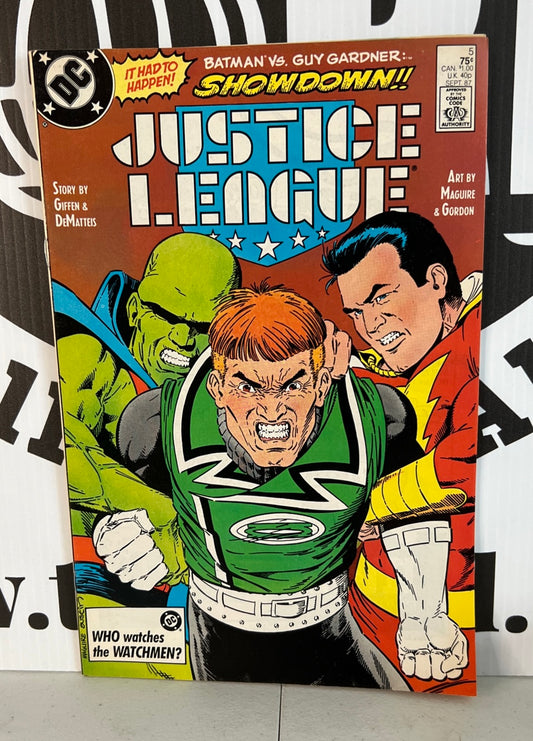 Justice League Guy Gardner #5 Superman Movie Krypto Bowl Cut Good Condition