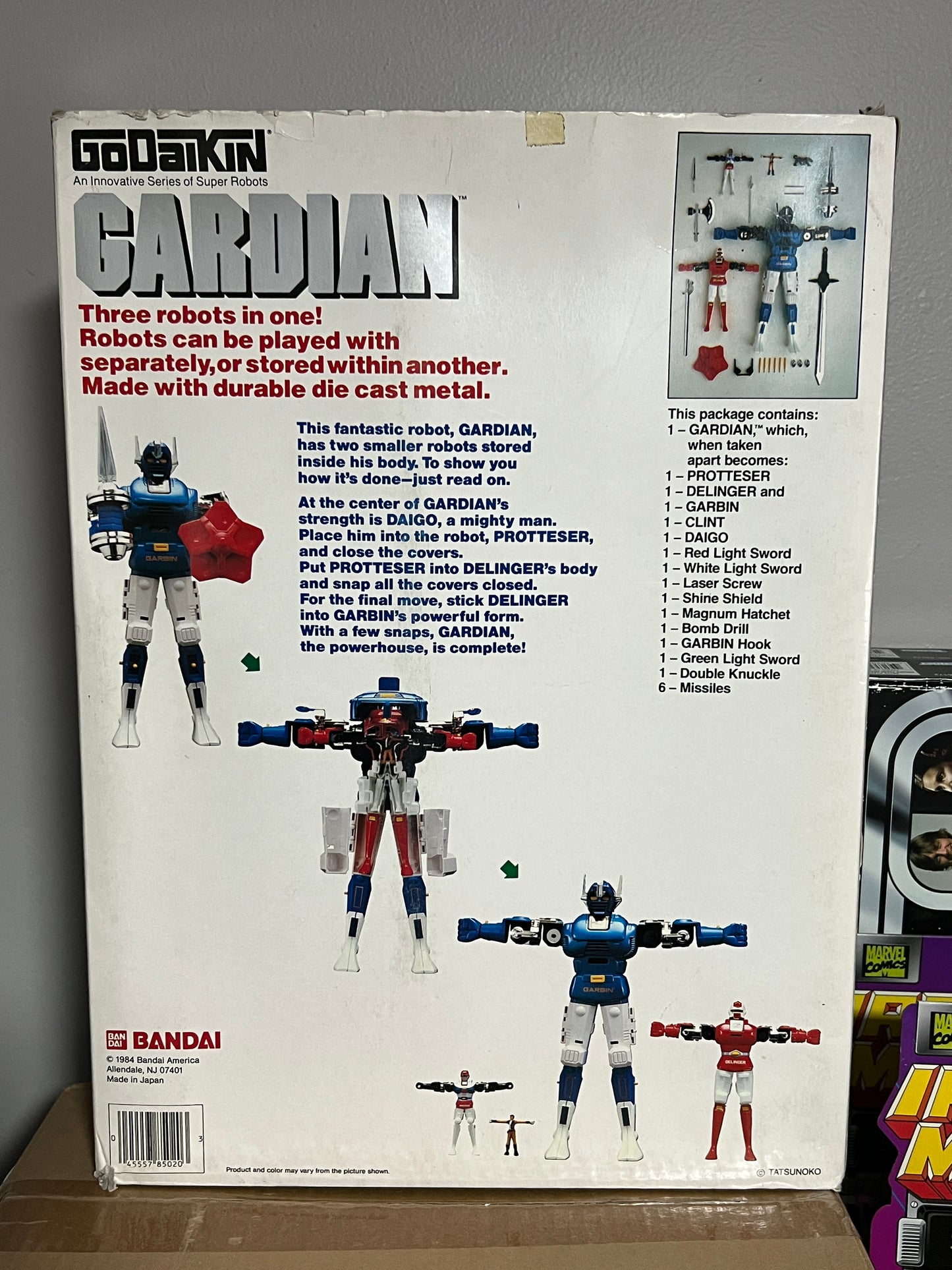 Godaikin Gardian 1984 Bandai Chogokin Garbin Guardian Robot DX Complete w/Box