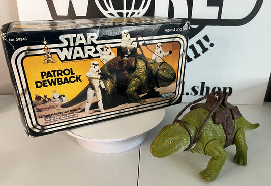 Star Wars Dewback 1978 Vintage Kenner Action Figure Original Box Complete Reigns